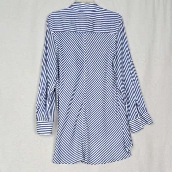 Max Studio Button Down Long Sleeve Button-Fold Shi - Picture 2 of 7